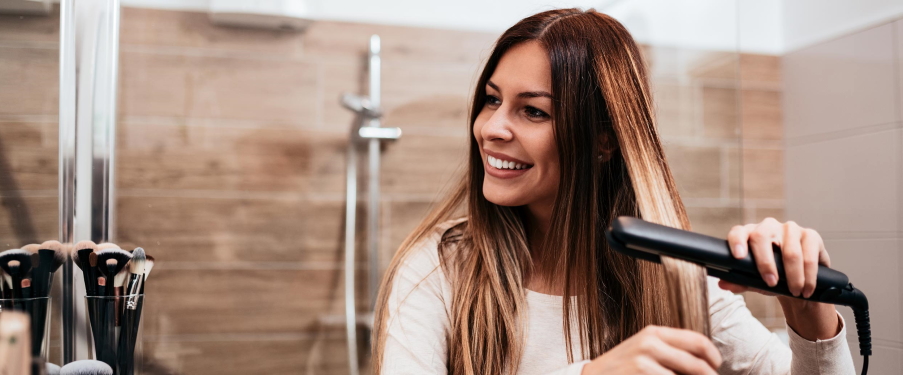 Ceramic flat iron outlet vs titanium flat iron